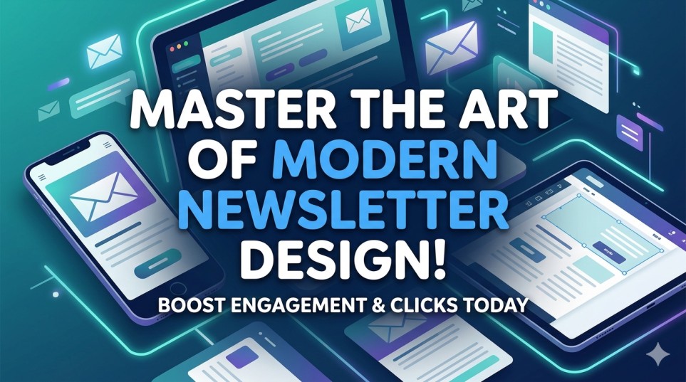 Modern newsletter design