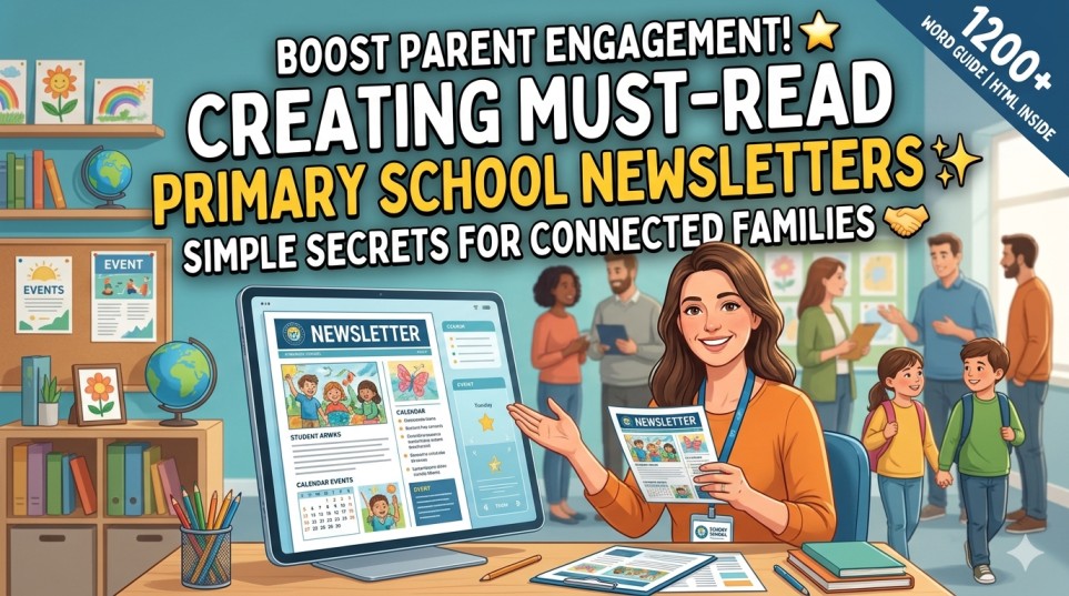 primary school newsletters to parents